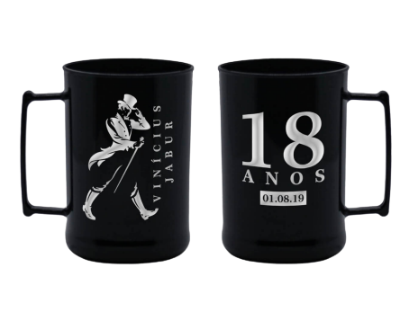 Caneca de Acrílico Personalizada - 100 unidades